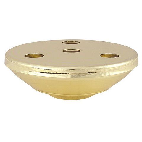 4-Hole Brass Plated Candle Body